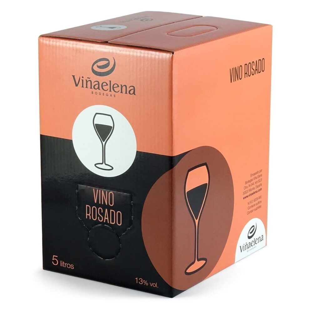 Bag in box Vino rosado Vina Elena 5L